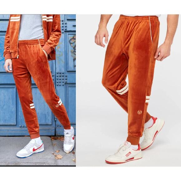 Sergio Tacchini Dallas Velour Track‎ Pants size 2XL Mens - Picture 1 of 9